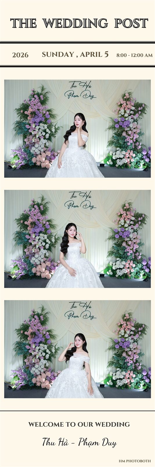 Dải photo strip The Wedding Post