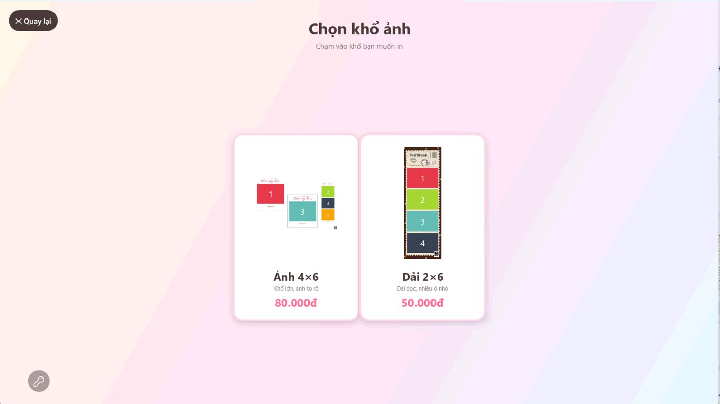 Khách chọn khổ ảnh 4x6 hoặc dải 2x6